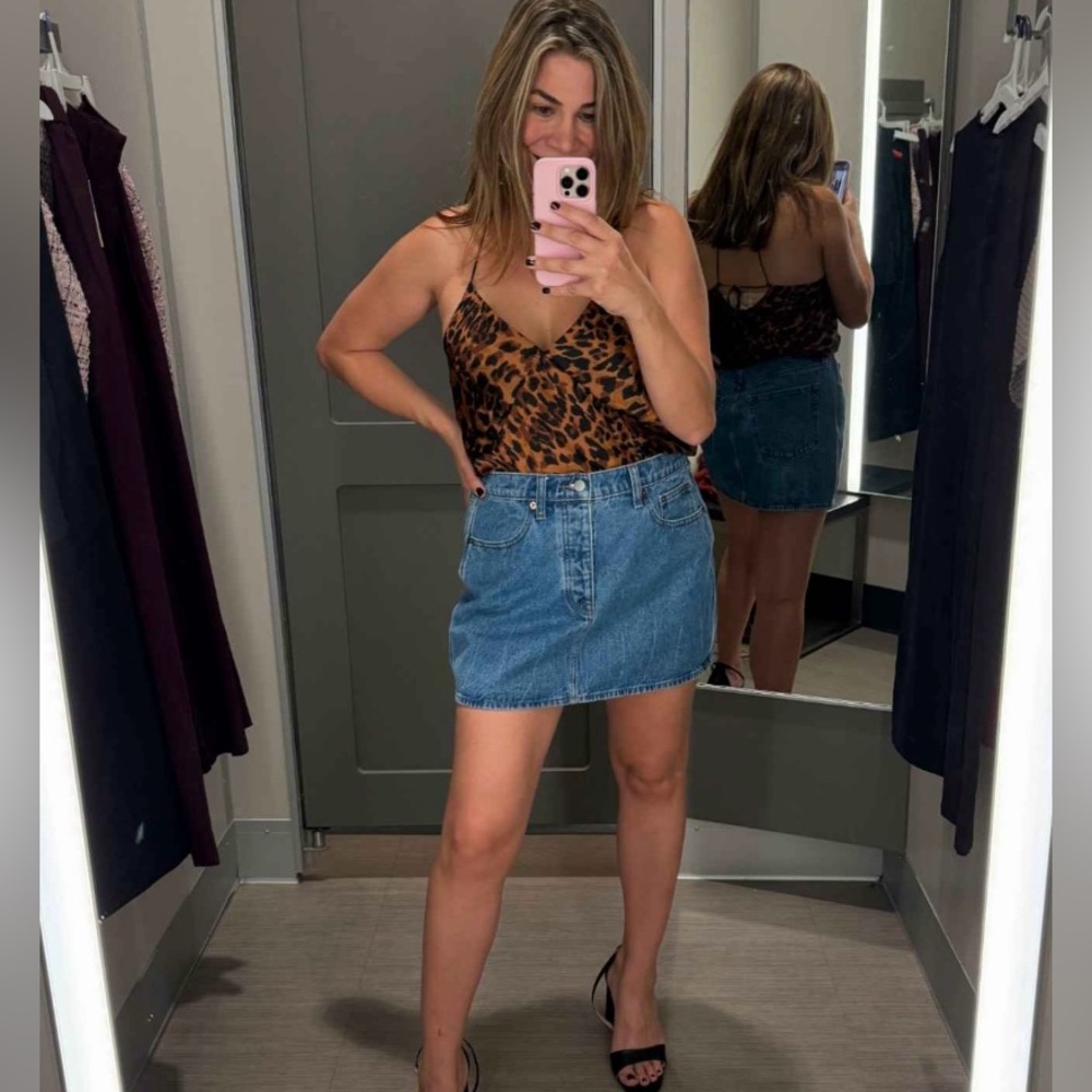 Leopard Print Satin top